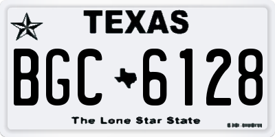 TX license plate BGC6128