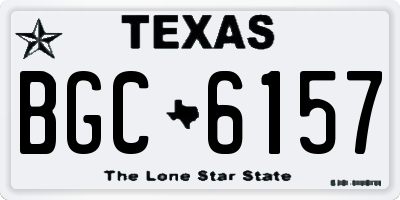 TX license plate BGC6157