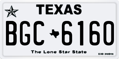 TX license plate BGC6160