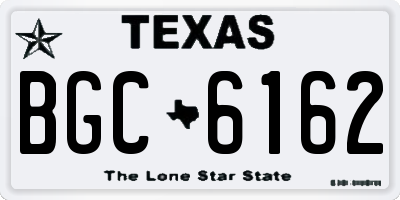 TX license plate BGC6162