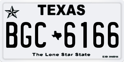 TX license plate BGC6166