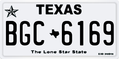 TX license plate BGC6169
