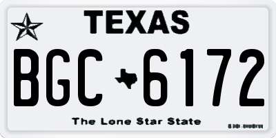 TX license plate BGC6172