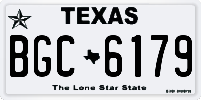 TX license plate BGC6179