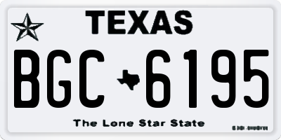 TX license plate BGC6195