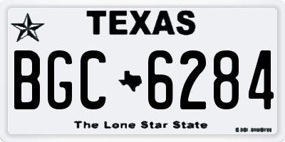 TX license plate BGC6284