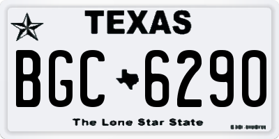 TX license plate BGC6290