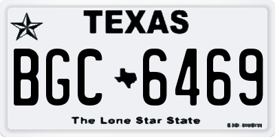 TX license plate BGC6469