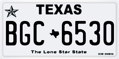 TX license plate BGC6530