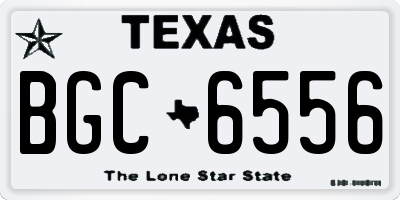 TX license plate BGC6556