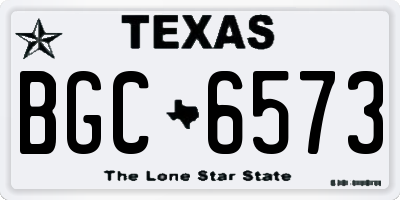 TX license plate BGC6573