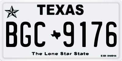 TX license plate BGC9176