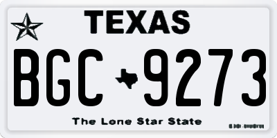 TX license plate BGC9273