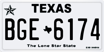 TX license plate BGE6174