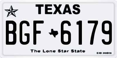 TX license plate BGF6179
