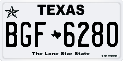 TX license plate BGF6280