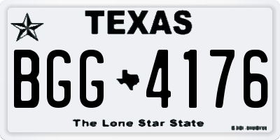 TX license plate BGG4176