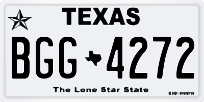 TX license plate BGG4272