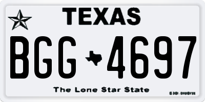 TX license plate BGG4697