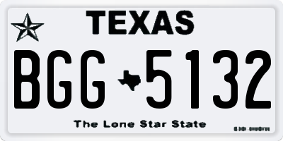 TX license plate BGG5132