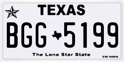 TX license plate BGG5199