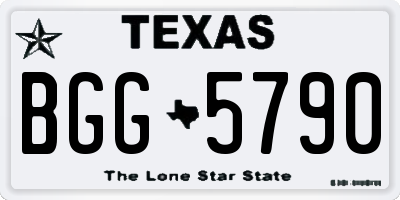 TX license plate BGG5790