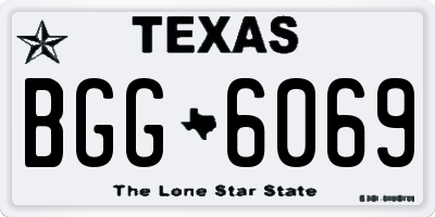 TX license plate BGG6069