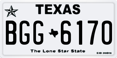 TX license plate BGG6170