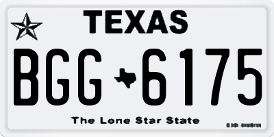 TX license plate BGG6175