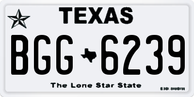 TX license plate BGG6239
