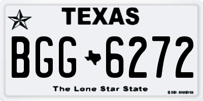 TX license plate BGG6272