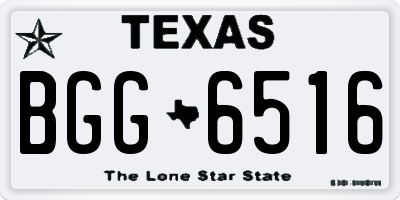TX license plate BGG6516