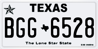 TX license plate BGG6528