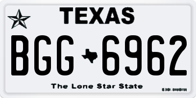 TX license plate BGG6962