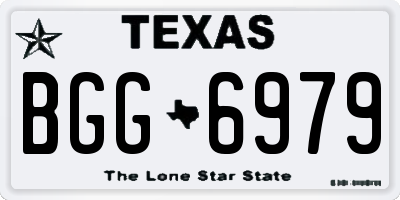 TX license plate BGG6979