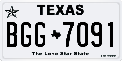 TX license plate BGG7091