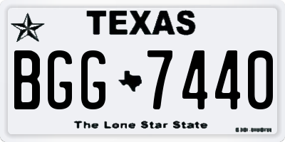 TX license plate BGG7440