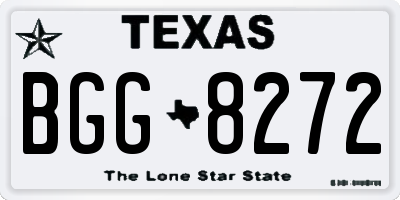 TX license plate BGG8272