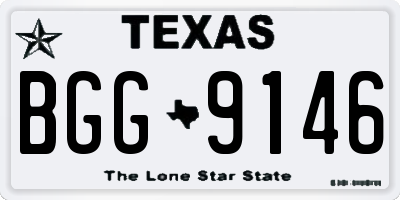 TX license plate BGG9146