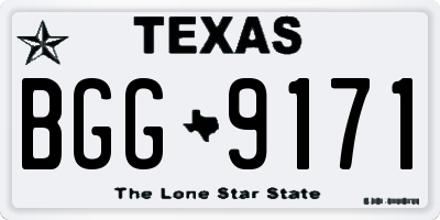 TX license plate BGG9171