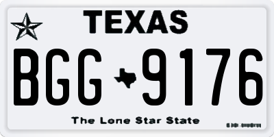 TX license plate BGG9176