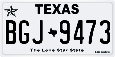 TX license plate BGJ9473