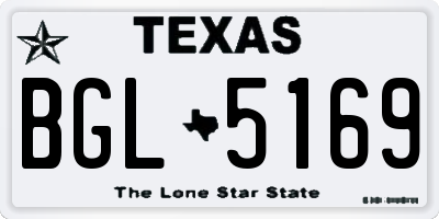 TX license plate BGL5169