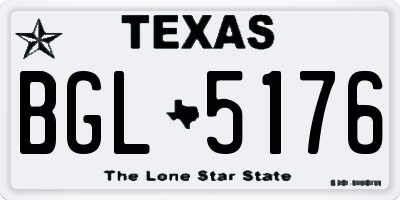 TX license plate BGL5176