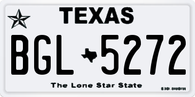 TX license plate BGL5272