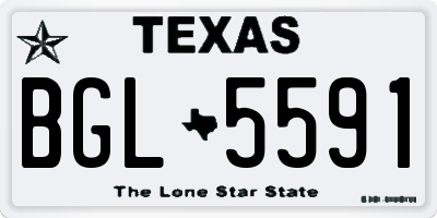 TX license plate BGL5591