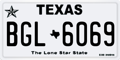 TX license plate BGL6069