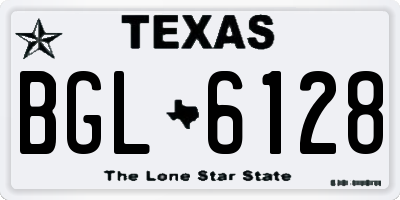 TX license plate BGL6128