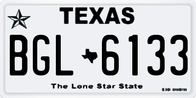 TX license plate BGL6133