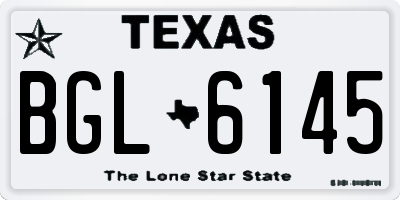 TX license plate BGL6145